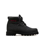 Cat 015F101071 Black Glıtter Deri Siyah Colorado İridencent Zip Çocuk Botu