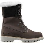 Cat 015Z101184 Utah Fur Dark Grey-Gri Nubuk Kadın Bot