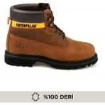 Cat Caterpillar Colorado Copper Nubuk Erkek Bot %100 Deri Orta Topuklu Rahat Kullanım İçin - Bakır