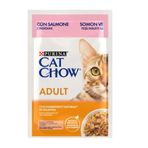 Cat Chow 85 gr Pouch Jöle İçinde Somonlu ve Yeşil Fasulyeli Yetişkin Kedi Konservesi