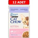 Cat Chow Kitten Kuzu Etli ve Kabaklı Yavru Kedi 12x85 gr Islak Mama