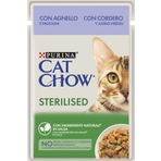 Cat Chow Sterilised Kuzu Etli Yaş Kısır 12x85 gr Kedi Maması