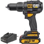 Cat DX12BC 18 V 2.0 Ah Li-Ion Tek Akülü Kömürsüz Profesyonel Şarjlı Darbeli Matkap