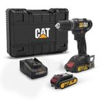 Cat Dx155.1 18 Volt/2.0Ah Li-ion Çift Akülü Profesyonel Şarjlı Darbeli Matkap