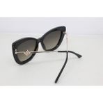 Cat Eye Model Polarize, Siyah Reng Camlar Kadın Güneş Gözlüğü - Siyah - Füme Degrede