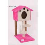 Cat Hause S06 Pembe 98 cm Merdivenli Kulübe Kedi Tırmalama