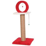 Cat Hause T6 78x30x30 cm Kırmızı Çemberli Kedi Tırmalama