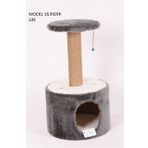Cat Hause Y02 Gri 72 cm Silindir Yuvalı Kedi Tırmalama