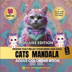 Cat Mandala Coloring Book For Adults: 50 Zentangle Cute Cats Coloring Pages For Adults Relaxation ( With Cat Breeds)