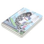 Cat Notebook, Mini dizüstü Bilgisayar Kedi tarzı dizüstü Bilgisayar el çizme Defter Not Defteri Not Defteri Yazma (Bereket için Dua et) (Mutfak) (Balık bayrağı)