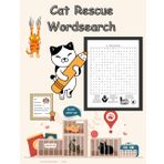 Cat Rescue Word Search Puzzle Book: 48 Cat Adoption Foster & Advocacy Themed Activity Pages (Purrfect Pawzzle Pages Collection)