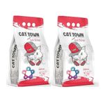 Cat Town 10 lt x 2 Adet Kiraz Çiçeği Kokulu Bentonit İnce Taneli Kedi Kumu