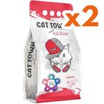 Cat Town 2x10 lt İnce Taneli Sakura Çiçeği Topaklanan Kedi Kumu