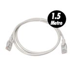 Cat5 1,5 Mt 1.5 Metre Internet Ethernet Pc Modem Bilgisayar Arası Cat5 Bakır Kablo (GRİ)