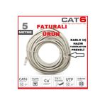 Cat6-5mt 5 Metre Tv Plus Fiber Adsl Vdsl Modem Bilgisayar Led Tv Ara Ethernet Internet Kablo