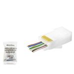 Cat6 Ez Rj45 Konnektör - 100 Adet Beyaz / Ekonomik Poşet Paket Nd2414