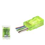 Cat6 Rj45 Konnektör - 100 Adet Yeşil (ND2409/ Poşet Paket)