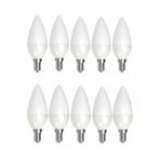 Cata 10 Adet 7W Beyaz Işık Led Mum Ampul Buji Ampul Avize Ampulü E14 Ince Duylu Ct 4079 6400 Kelvin
