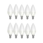 Cata 10 Adet 7w Günışığı Sarı Led Mum Avize Ampulü Buji Ampul E14 Ince Duylu Ct 4079 3200 Kelvin