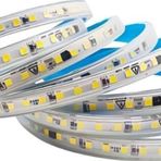 Cata 10 Çip 220V Dış Mekan Trafosuz Şerit Led Amber Kendinden Yapışkanlı (120 Led)