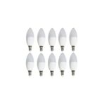 Cata 10'lu Ct 4083 Led Ampul İnce E14 Duy Avize Ampülü Beyaz Işık 6400k