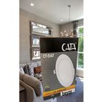 Cata 12w Panel Led Armatür Ct 5147 Beyaz Işık Alüminyum Kasa
