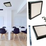 Cata 18W Beyaz Sıva Üstü Siyah Kasa Kare Led Aydınlatma