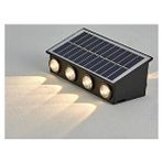Cata 20w Kos Solar Şarjlı Led Duvar Bahçe Aydınlatma Aplik Ct-8010 Gün Işığı Siyah