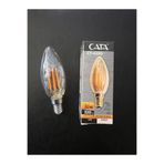 Cata 4 WATT AMBER IŞIK 2700 KELVİN AMBER CAM 320 LÜMEN C35 BUJİ E-14 LED AMPÜL