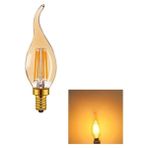 Cata 5 Adet 4W Rustik Led Dekoratif Buji Amber