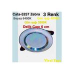 Cata -5257 Marka 6w Zebra Led Spot Beyaz Krom 3 Renk