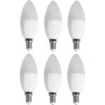 Cata 6 'li 7 W Mum Ledli Buji LED Ampul-Ince E14 Duy-Avize Ampülü-Gün Işığı 3200K