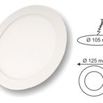 Cata 6W Beyaz Yuvarlak Led Panel Armatür