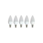 Cata - 7 Watt E14 Duylu Led Mum Ampul - Beyaz Işık - (5 Adet)