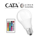 Cata 9W LED Ampul RGB Kumandalı E27 Duy Tipi 3200K Renk Sıcaklığı ile Modern Aydınlatma Çözümü
