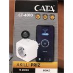 Cata Akıllı Priz Beyaz 16 Amper Wifi Uygulaması ile Sesle Kontrol Özelliği Sunan Aksesuar
