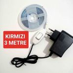 Cata Anahtarlı Adaptörlü Şerit LED - Kırmızı - 3 METRE