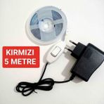 Cata Anahtarlı Adaptörlü Şerit LED - Kırmızı - 5 METRE