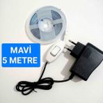 Cata Anahtarlı Adaptörlü Şerit LED - Mavi - 5 METRE
