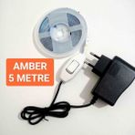 Cata Anahtarlı Adaptörlü Şerit LED - Turuncu - 5 METRE