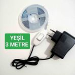 Cata Anahtarlı Adaptörlü Şerit LED - Yeşil - 3 METRE