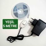Cata Anahtarlı Adaptörlü Şerit LED - Yeşil - 5 METRE