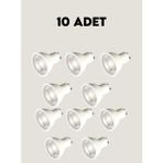 Cata Aygün CT-4212 Çanak LED Ampul GU10 Duy Sarı Işık 3200K 10W - 10 Adet