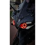 Cata Bajaj Pulsar Rs200 2015 -2024 Model Uyumlu Angel Neon Led Halka Tak Çalıştır Kırmızı Renk