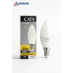 Cata CT-4079 7W E14 İnce Duy LED Buji Ampul 3200K Gün Işığı 630 Lm – 50W Eşdeğeri | Avize & Aplik Uyumlu
