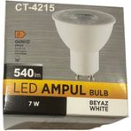 Cata CT-4215 7W 6500K (Beyaz Işık) GU10 Duylu Spot Led Ampul (4 Adet)