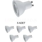 Cata CT-4215 LED Ampul GU10 Duy Günışığı (Sarı) 7W - 5 Adet - Renkli