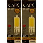 Cata CT-4221 5W 3200K (Günışığı) G9 Duylu Kapsül Ampul (2 Adet) - Gün Işığı