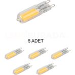 Cata CT-4222 Kapsül Ampül 7W Beyaz Işık G9 Duy - 5’li Paket - RGB