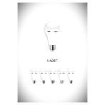 Cata CT-4229 ( 5'Lİ PAKET) ŞARJLI LED AMPUL E27 DUYLU Beyaz Işık